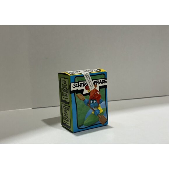 RARESuper Smurf Kayak Canoe & Paddles 40502 Figurine w/Box W.GermanyPeyoSchleich - Picture 3 of 5